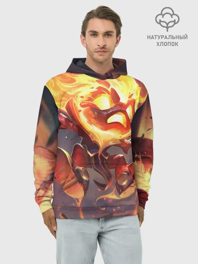 Худи мужской базовый хлопок с принтом «League of Legends»