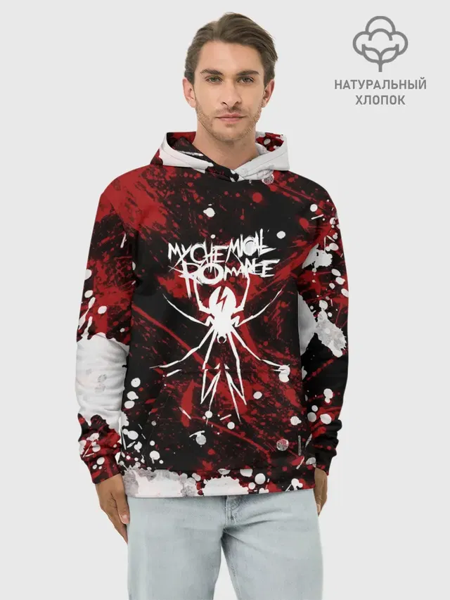 Худи мужской базовый хлопок с принтом «My Chemical Romance»