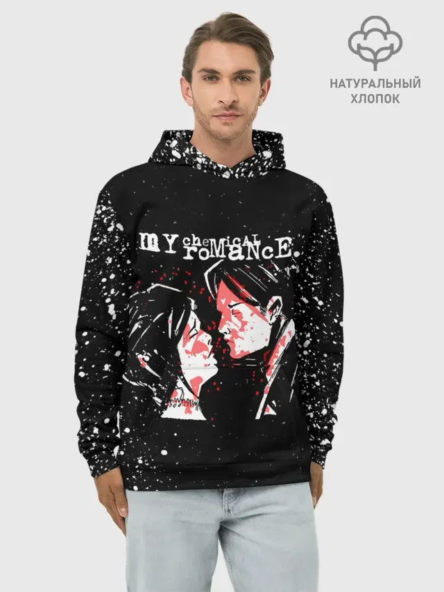 Худи мужской базовый хлопок с принтом «My Chemical Romance»