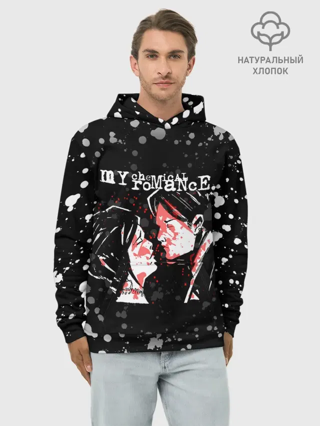 Худи мужской базовый хлопок с принтом «My Chemical Romance»