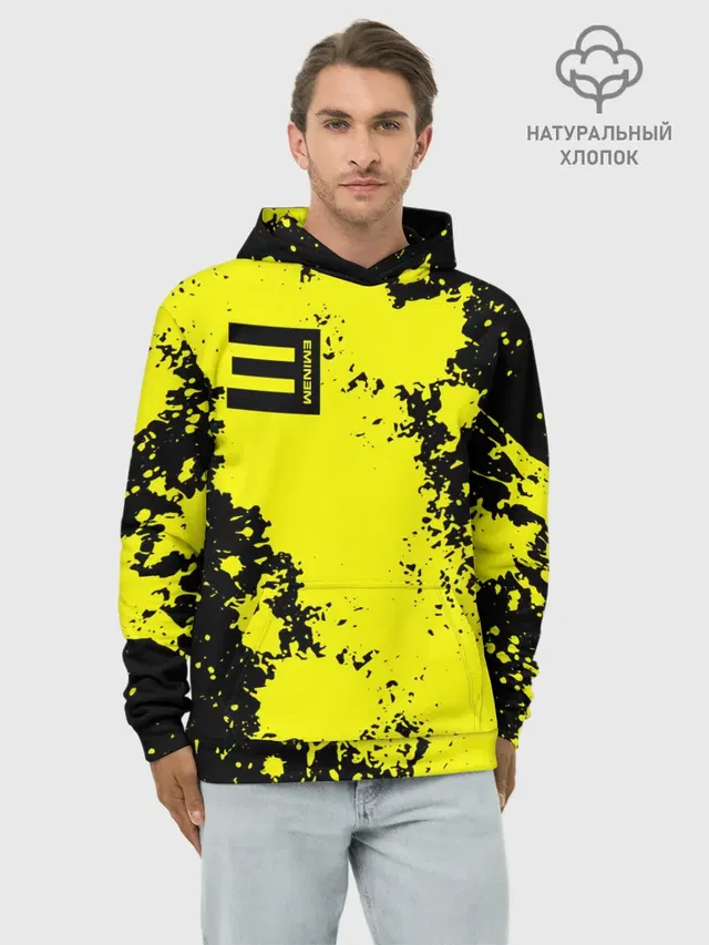 Худи мужской базовый хлопок с принтом «Eminem»