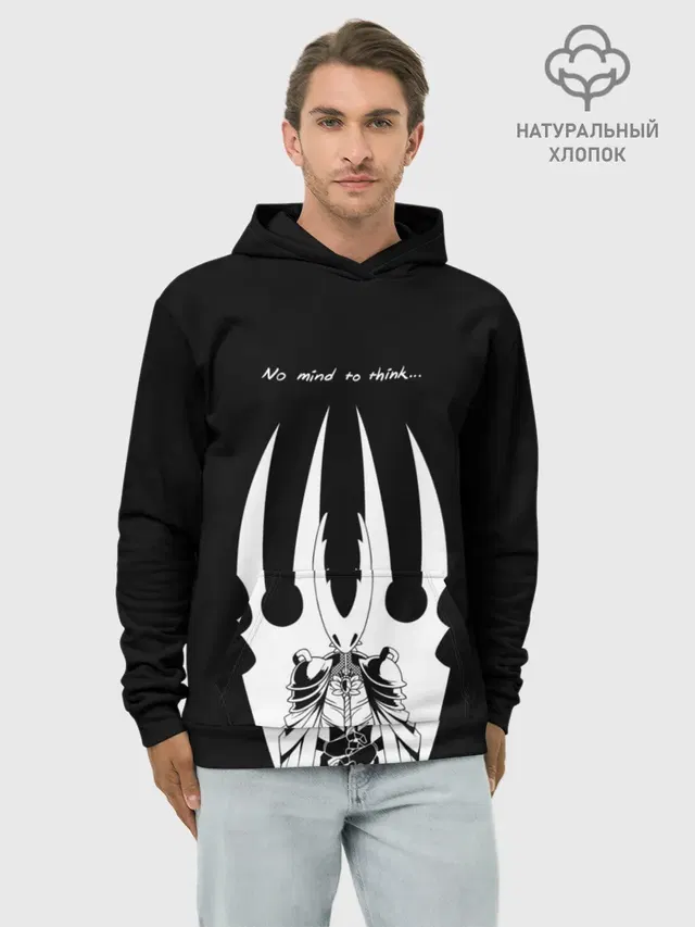Худи мужской базовый хлопок с принтом «Hollow Knight — ХОЛЛОУ НАЙТ»