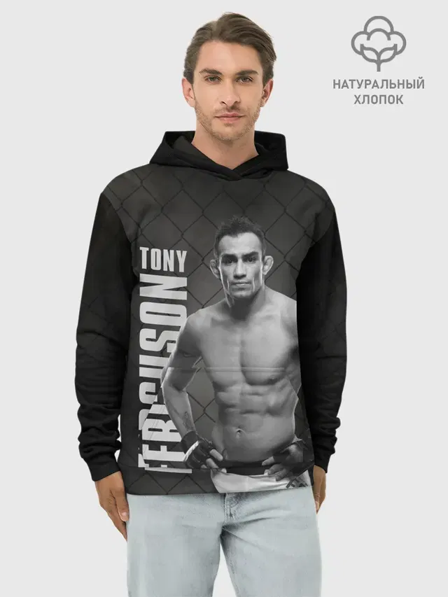 Худи мужской базовый хлопок с принтом «MMA — Tony Ferguson»
