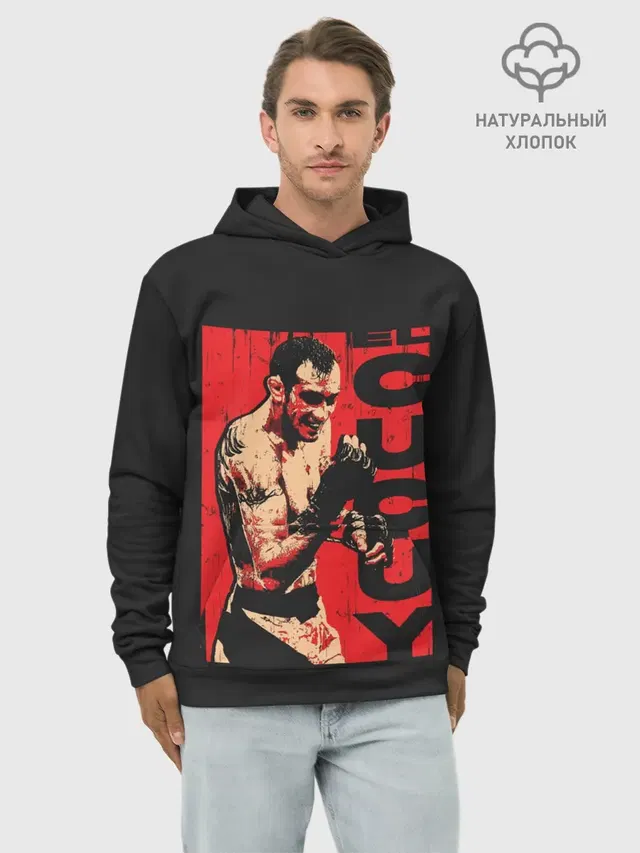 Худи мужской базовый хлопок с принтом «MMA — Tony Ferguson»
