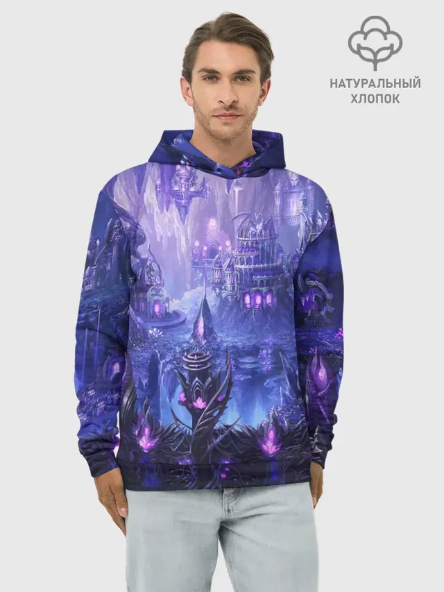 Худи мужской базовый хлопок с принтом «Might & Magic Heroes»