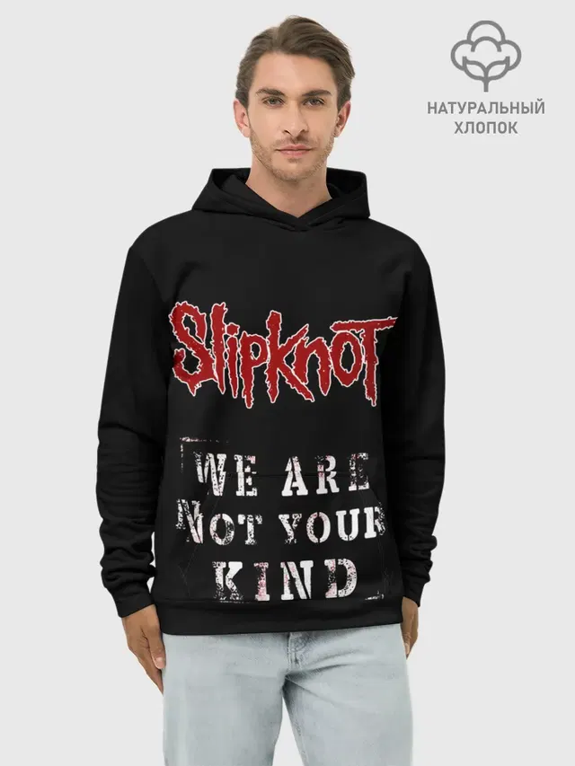 Худи мужской базовый хлопок с принтом «Slipknot Wanyk»