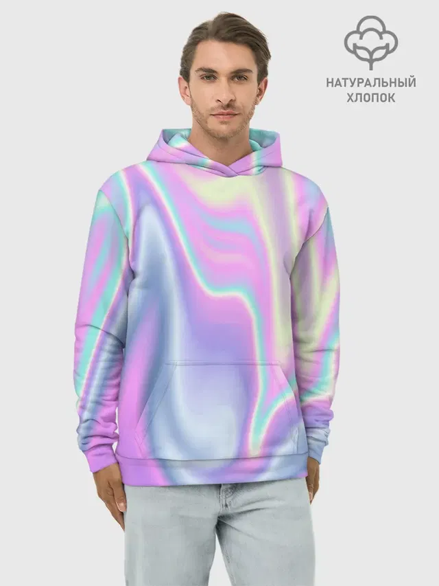 Худи мужской базовый хлопок с принтом «Vaporwave»