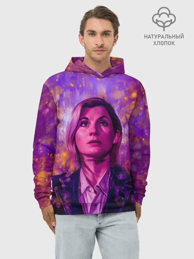 Худи мужской базовый хлопок с принтом «Thirteenth Doctor»