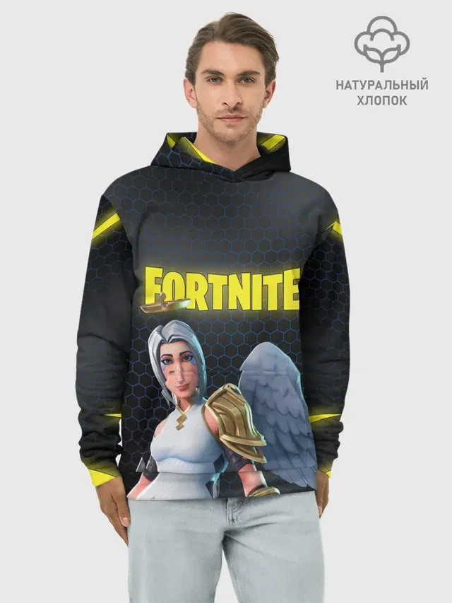 Худи мужской базовый хлопок с принтом «Фортнайт — FORTNITE ARK»