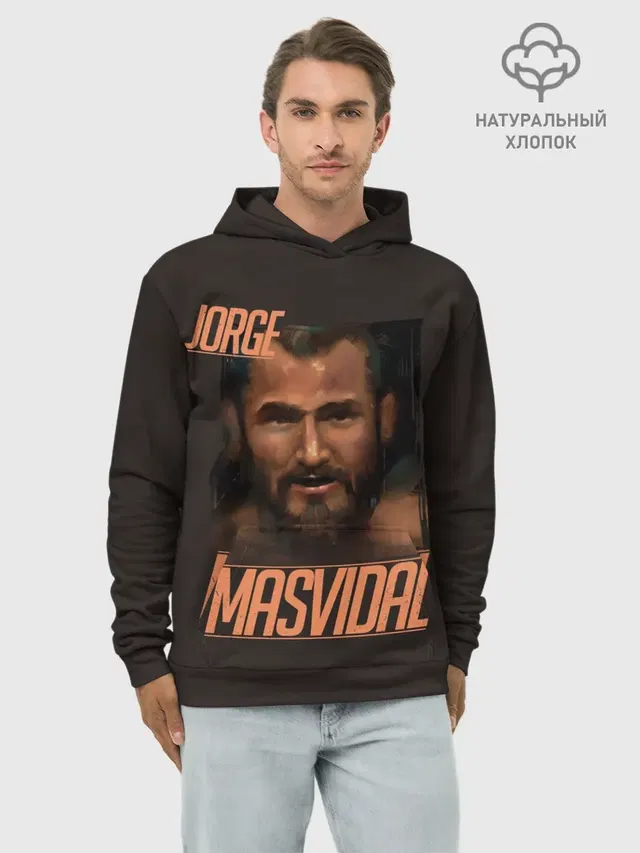 Худи мужской базовый хлопок с принтом «MMA — Jorge Masvidal»