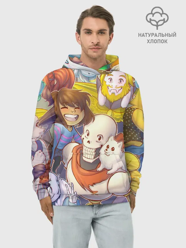 Худи мужской базовый хлопок с принтом «Asgore Dreemurr»