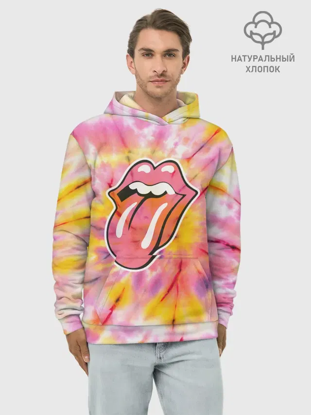 Rolling Stones tie-dye