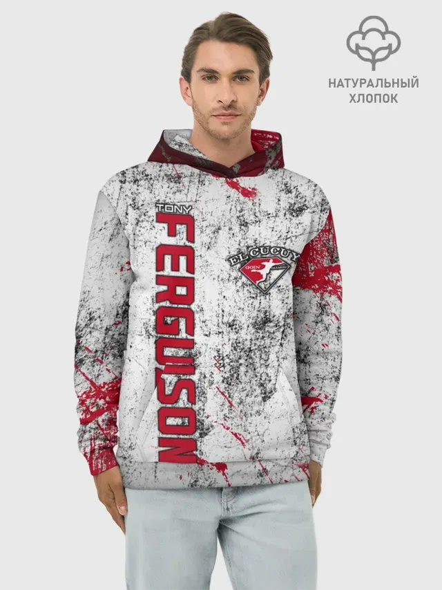 Худи мужской базовый хлопок с принтом «MMA — Tony Ferguson»