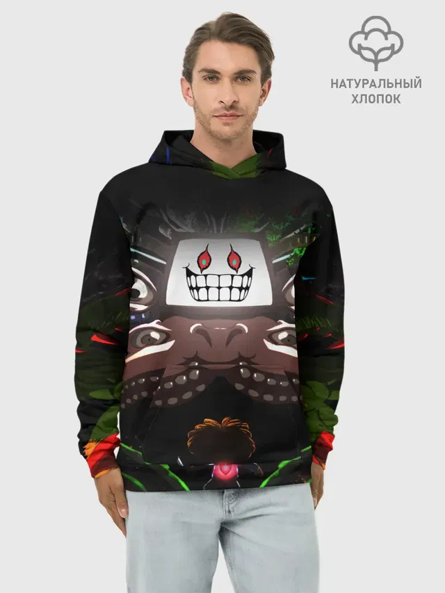 Худи мужской базовый хлопок с принтом «Omega Flowey»