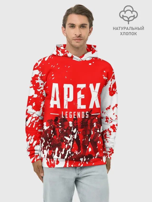 Худи мужской базовый хлопок с принтом «Apex Legends»
