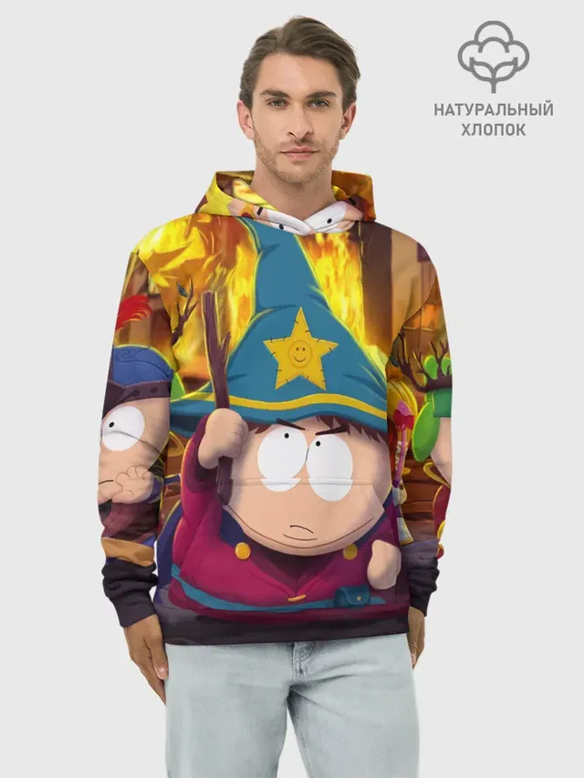Худи мужской базовый хлопок с принтом «Разное — ЮЖНЫЙ ПАРК — SOUTH PARK»