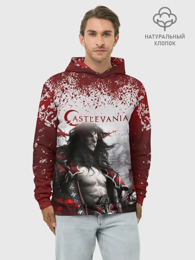 Худи мужской базовый хлопок с принтом «Vampire — Castlevania»