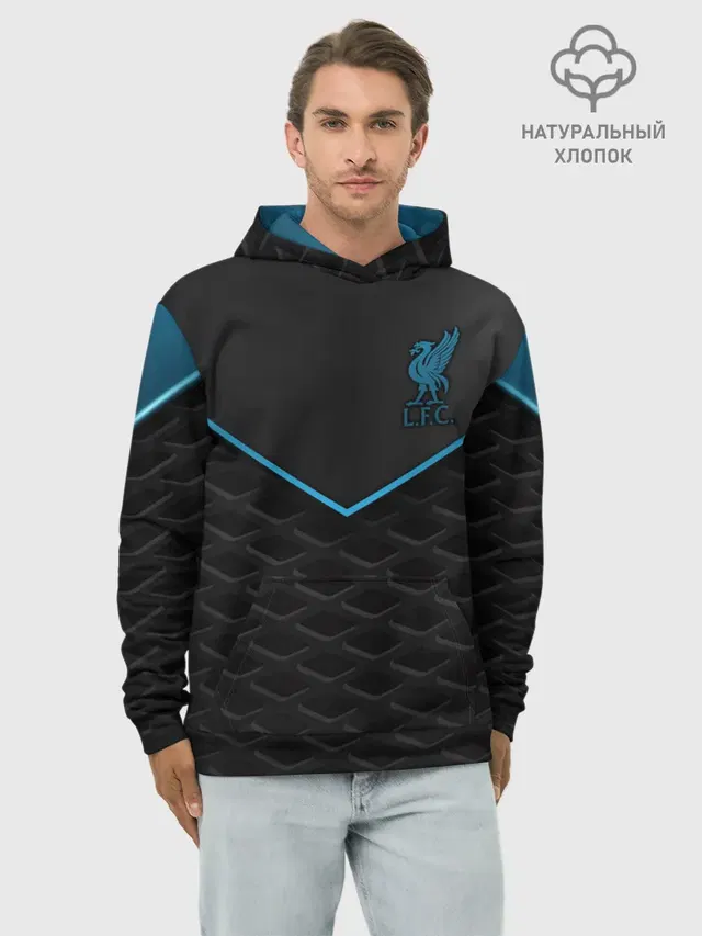 Худи мужской базовый хлопок с принтом «Football — Liverpool F.C.»