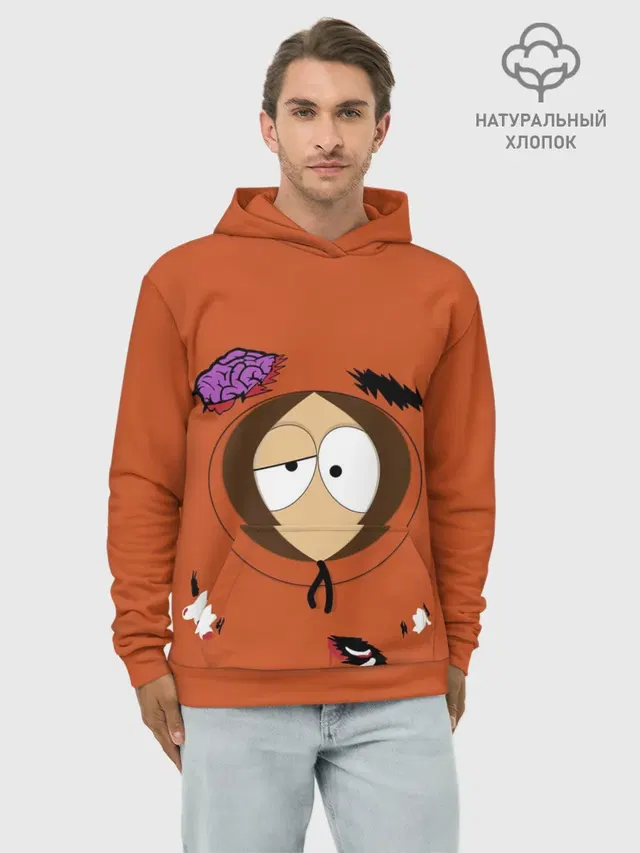 Худи мужской базовый хлопок с принтом «South Park. Dead Kenny»