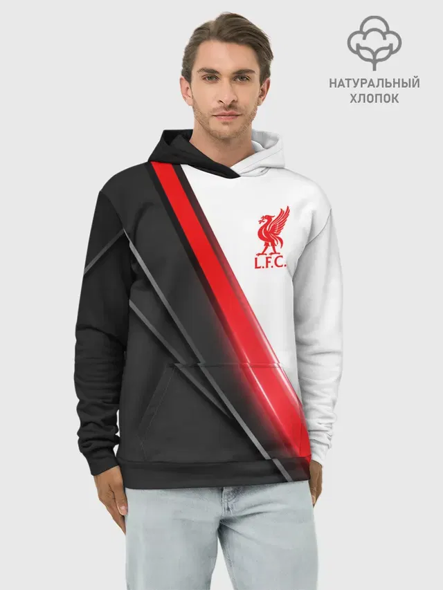 Худи мужской базовый хлопок с принтом «Liverpool bird crest — Liverpool F.C.»