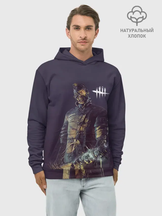 Худи мужской базовый хлопок с принтом «Dead by Daylight»