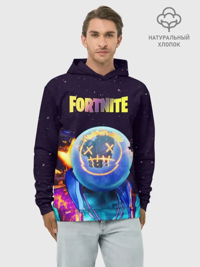 Худи мужской базовый хлопок с принтом «Фортнайт — Astro Jack Fortnite»
