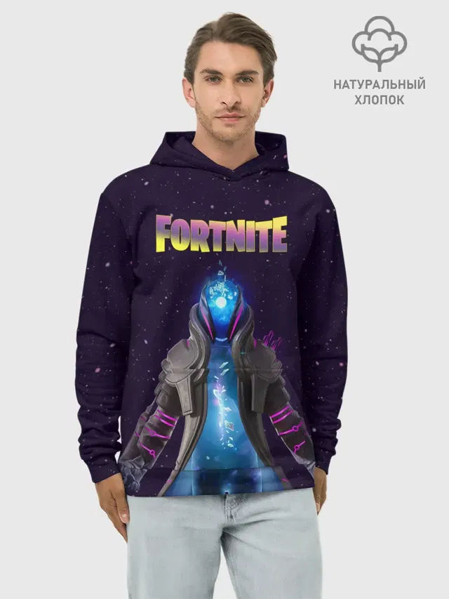 Худи мужской базовый хлопок с принтом «Фортнайт — Infinity Fortnite»