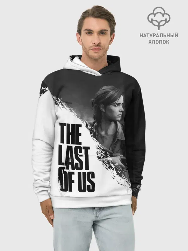 Худи мужской базовый хлопок с принтом «Rifle — THE LAST OF US 2»