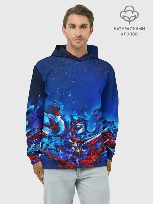 Худи мужской базовый хлопок с принтом «Casual Color | Style»