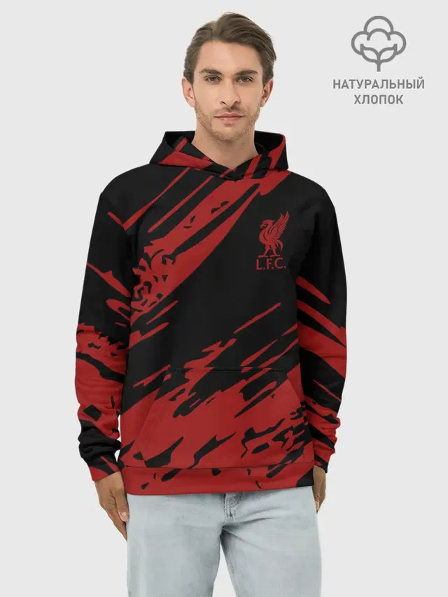 Худи мужской базовый хлопок с принтом «Soccer — Liverpool F.C.»