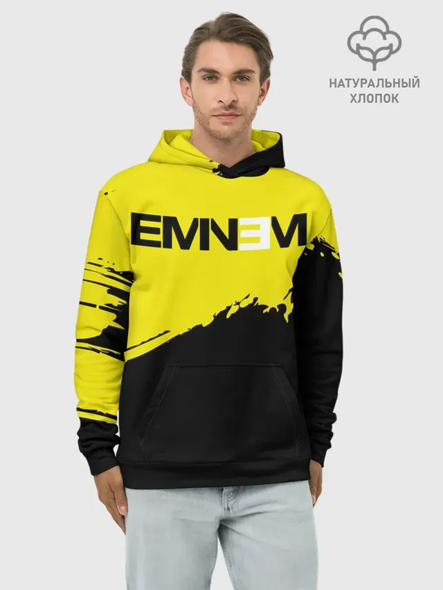 Худи мужской базовый хлопок с принтом «Eminem»