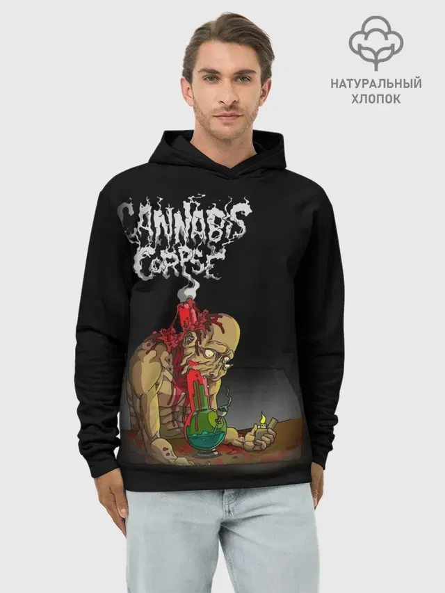 Худи мужской базовый хлопок с принтом «Cannibal Corpse #2»
