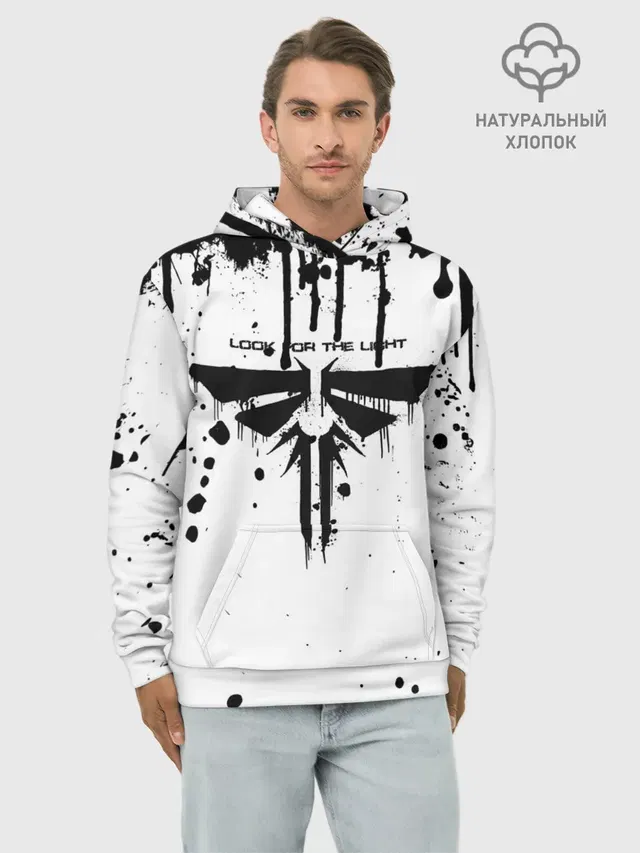 Худи мужской базовый хлопок с принтом «Grunge style»