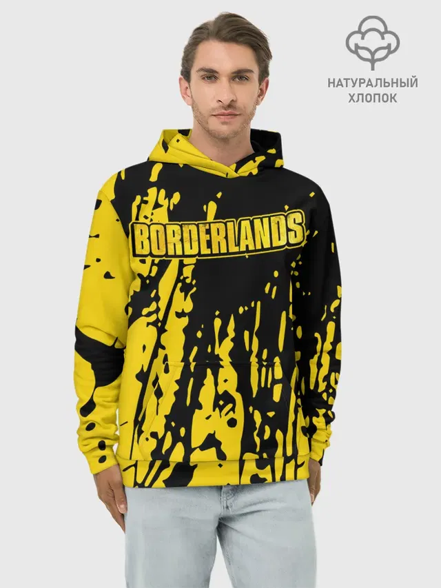 Худи мужской базовый хлопок с принтом «Borderlands»