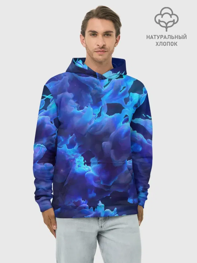 Худи мужской базовый хлопок с принтом «Vaporwave»