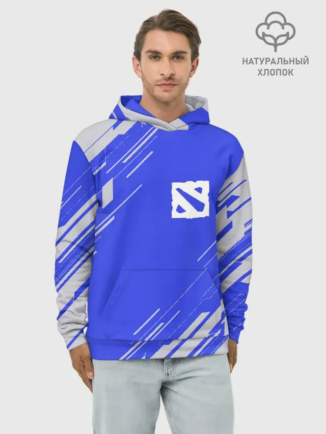 Худи мужской базовый хлопок с принтом «bluestyle»