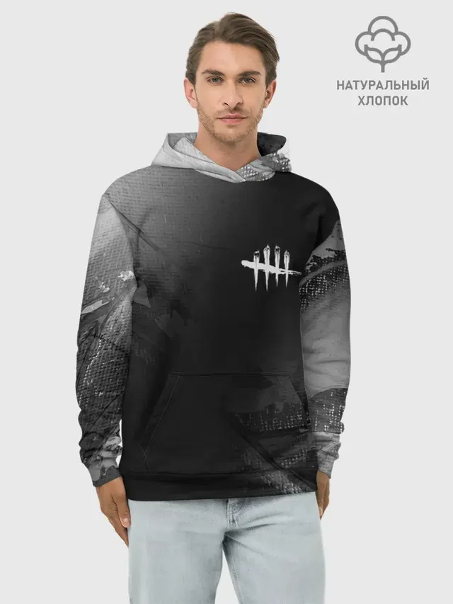 Худи мужской базовый хлопок с принтом «tally marks»