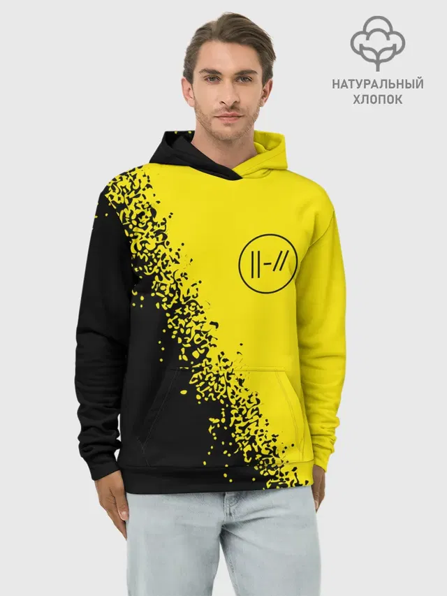 Худи мужской базовый хлопок с принтом «Twenty One Pilots — 21 PILOTS»