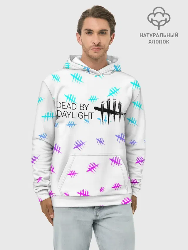 Худи мужской базовый хлопок с принтом «Tally mark logo»