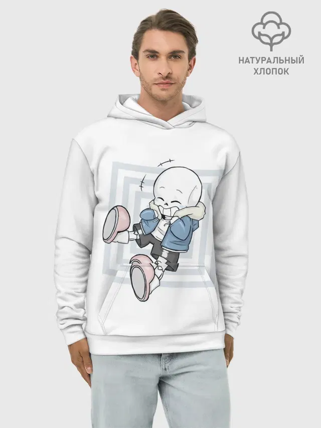 Худи мужской базовый хлопок с принтом «Undertale»