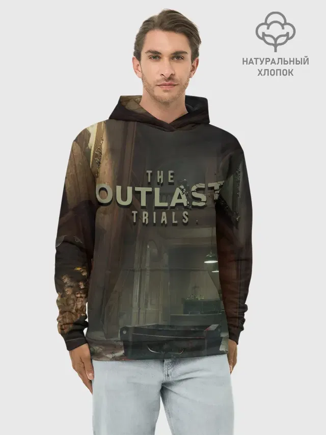 Худи мужской базовый хлопок с принтом «Разные игры — The Outlast Trials»