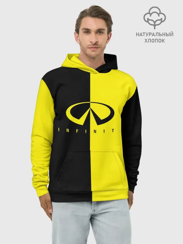 Худи мужской базовый хлопок с принтом «Infiniti — INFINITI logo»