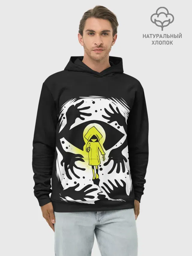 Худи мужской базовый хлопок с принтом «Little Nightmares — Little Nightmares 2»