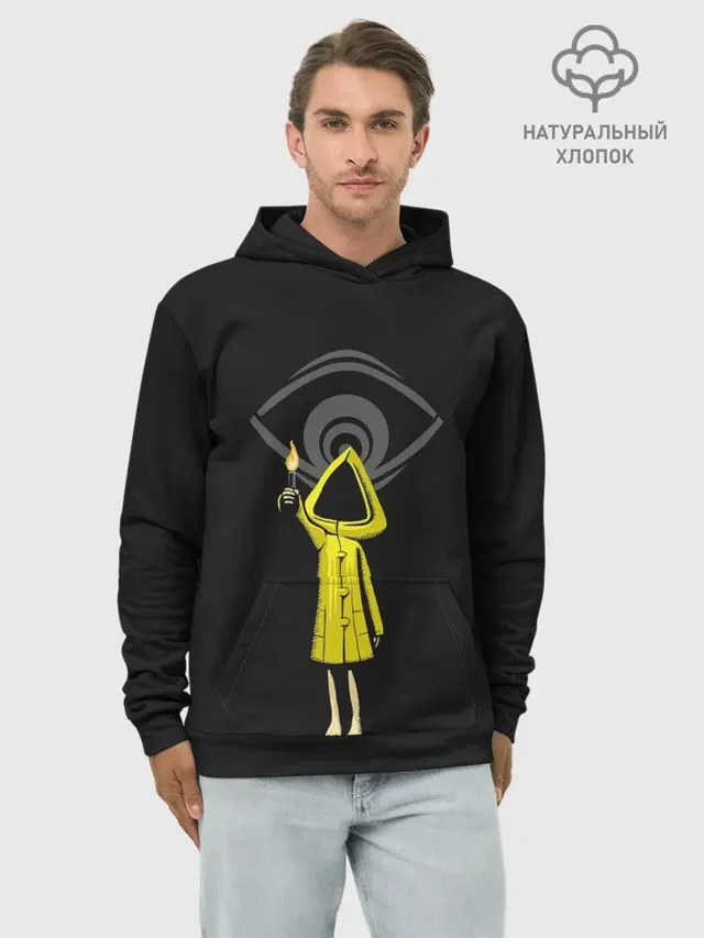 Худи мужской базовый хлопок с принтом «The Eye — Little Nightmares 2»