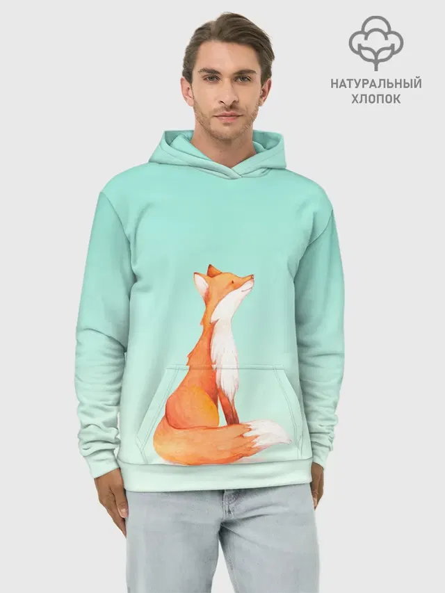 нарисованный лисенок
