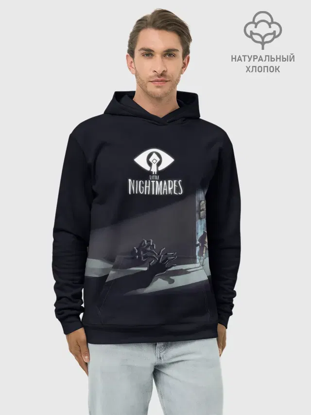 Худи мужской базовый хлопок с принтом «Little Nightmares Руки»