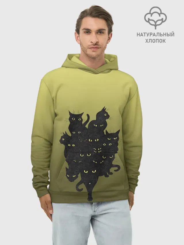 много черных котов
