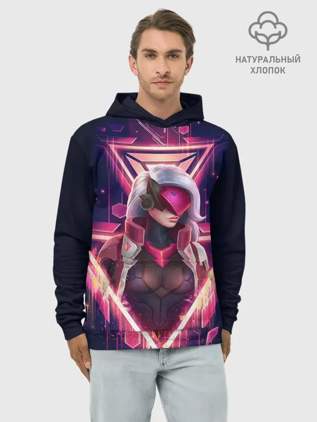 Худи мужской базовый хлопок с принтом «Project Katarina»