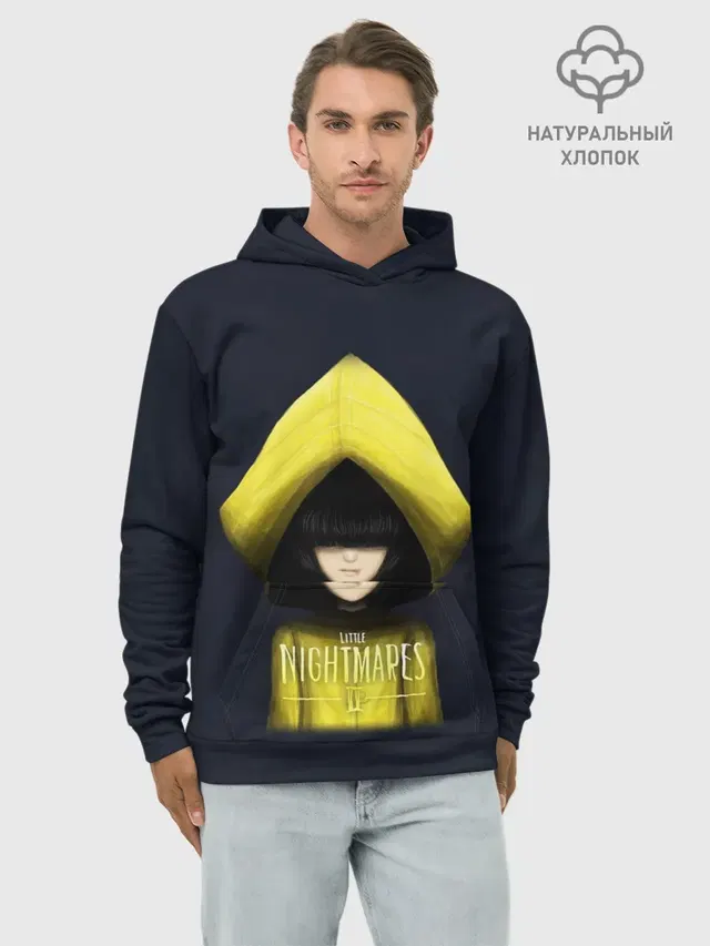 Худи мужской базовый хлопок с принтом «Little Nightmares — Little Nightmares 2»