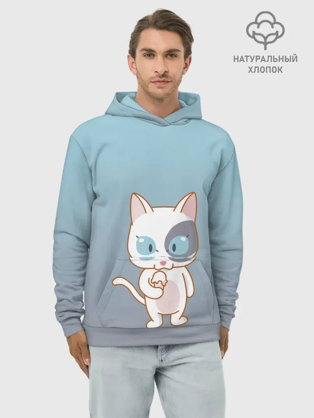 кот с мороженкой